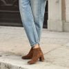 Tronchetto Boston suede sigaro