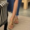 Ciabattina bronzo micro strass Le Salentine