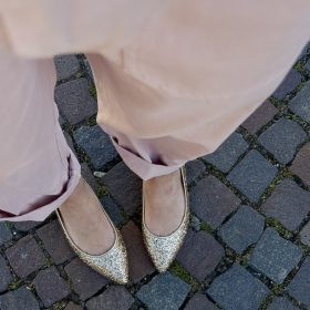 Flat glitter platino