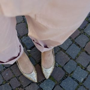 Flat glitter platino