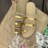 Ciabattina bronzo micro strass Le Salentine