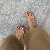 Sandalo alla schiava platino