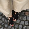 Sandalo Jungle suede nero