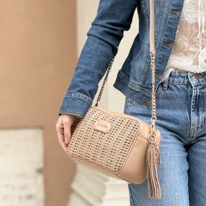 Woven Giudi shoulder bag La Carrie (vari colori)